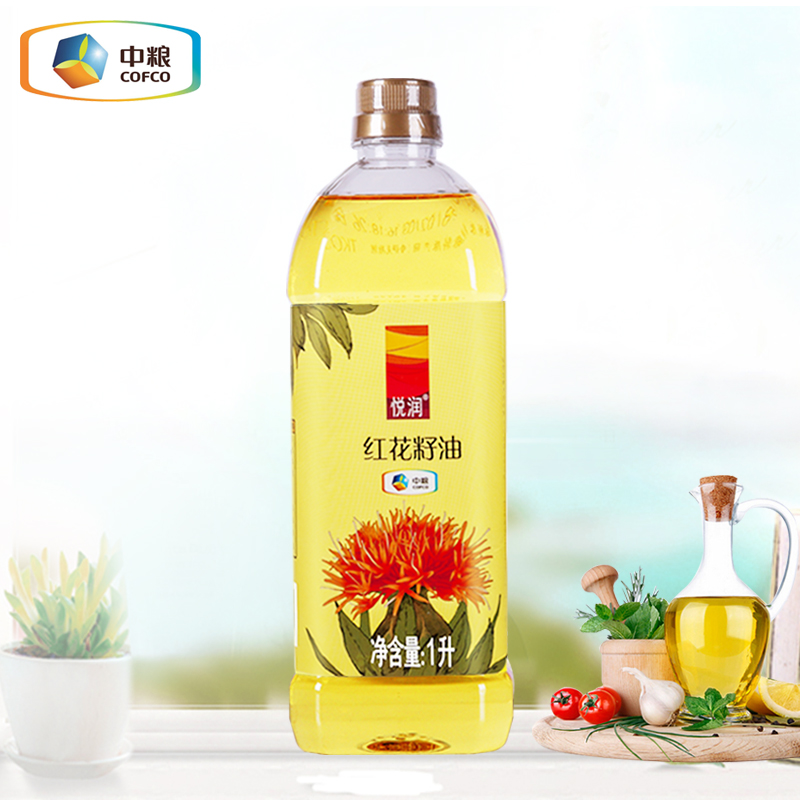 中粮悦润纯红花籽油1L