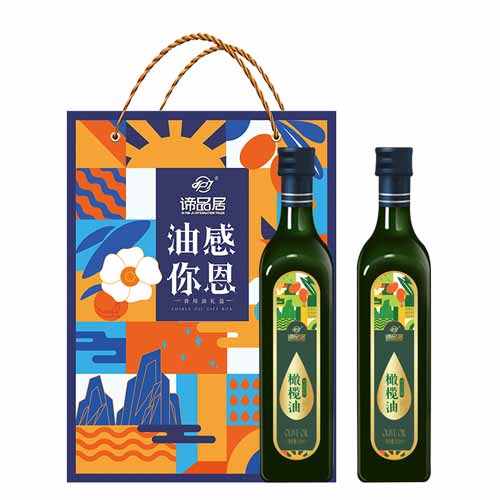 谛品居 特级初榨橄榄油礼盒（500ml*2瓶）