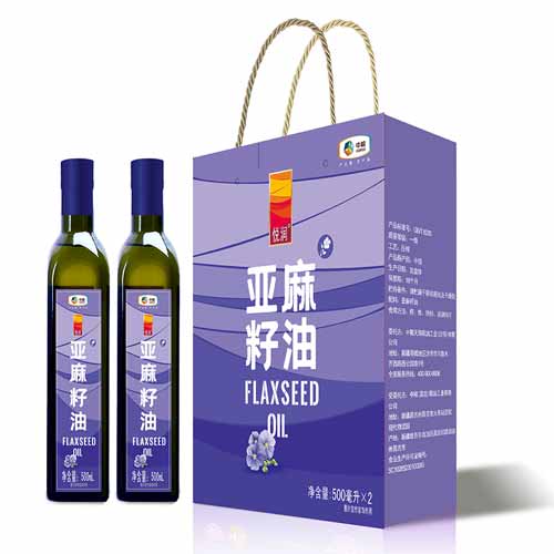 悦润-亚麻籽油礼盒500ml*2