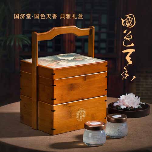 国济堂-国色天香·典雅礼盒（溯源即食）（65g*4）