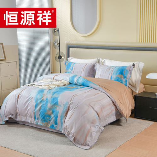 恒源祥·100支数码望月砂印花四件套TBK3010